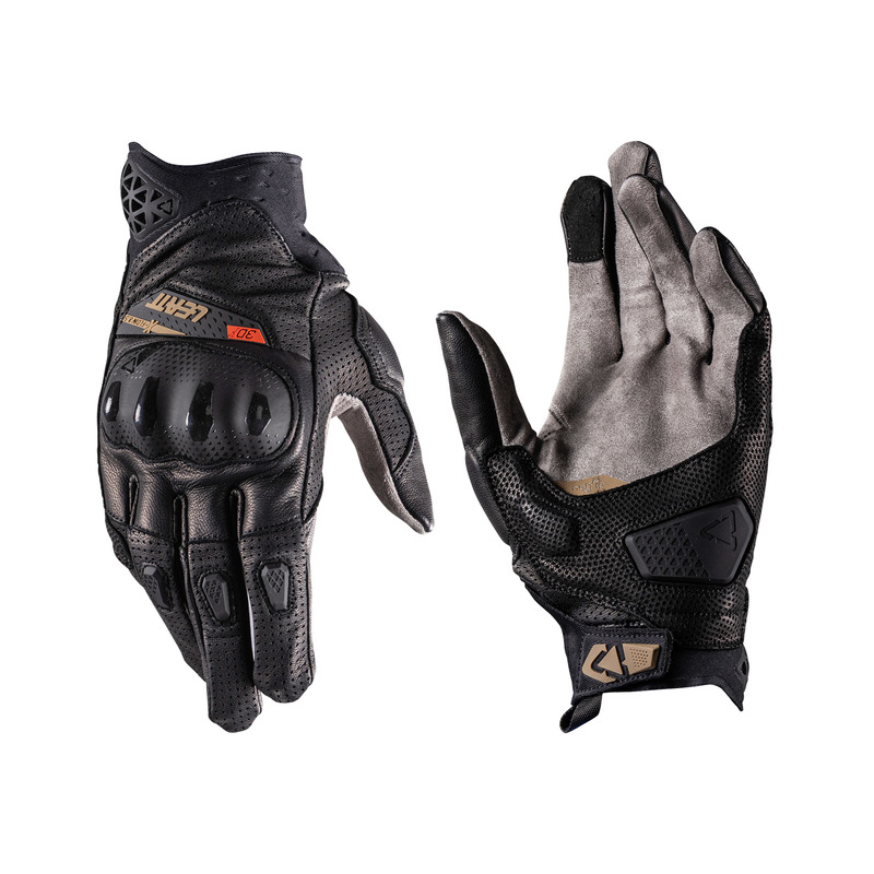 RĘKAWICE MOTOCYKLOWE LEATT ADV X-FLOW 8.5 STEALTH SHORT BLACK GREY