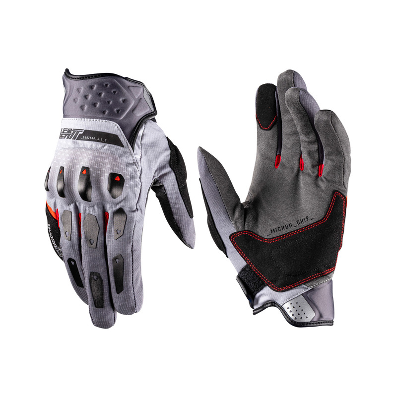 RĘKAWICE MOTOCYKLOWE LEATT ADV SUBZERO 5.5 SHORT IRON GREY