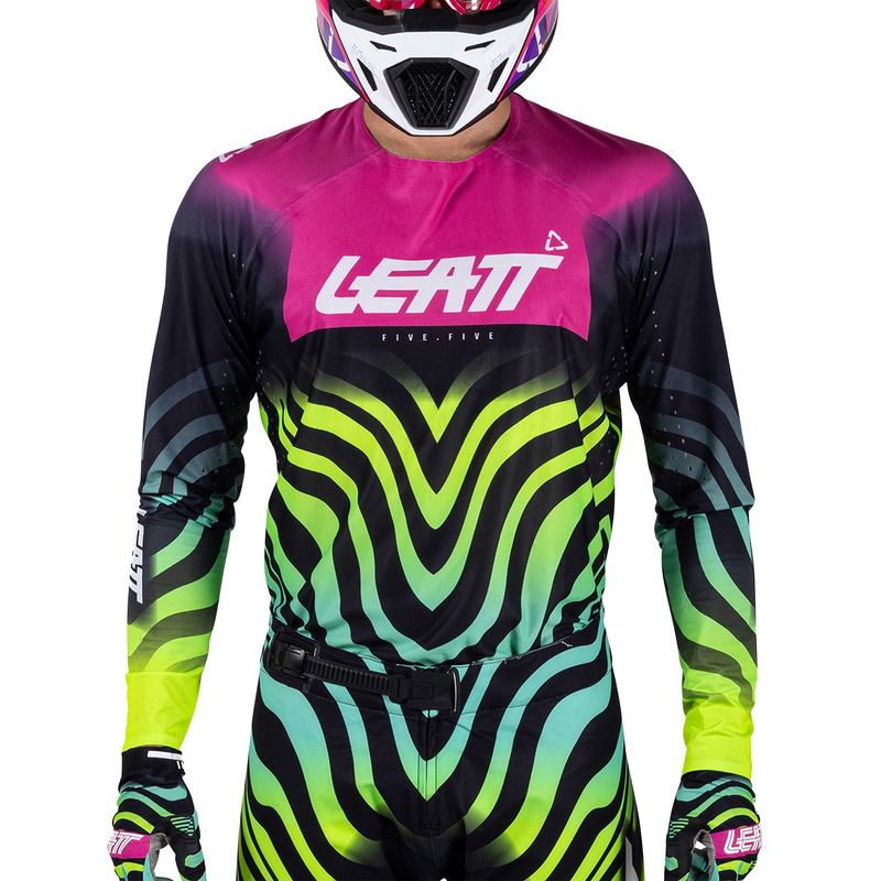 BLUZA OFFROADOWA LEATT MOTO 5.5 ULTRAWELD TIGER PINK