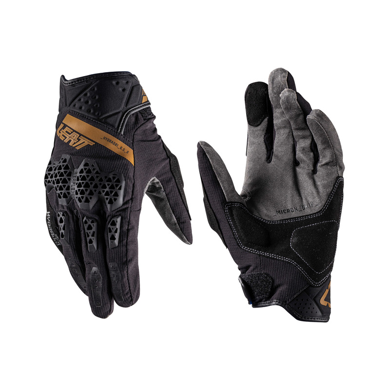 RĘKAWICE MOTOCYKLOWE LEATT ADV HYDRADRI 6.5 SHORT STEALTH BLACK GREY