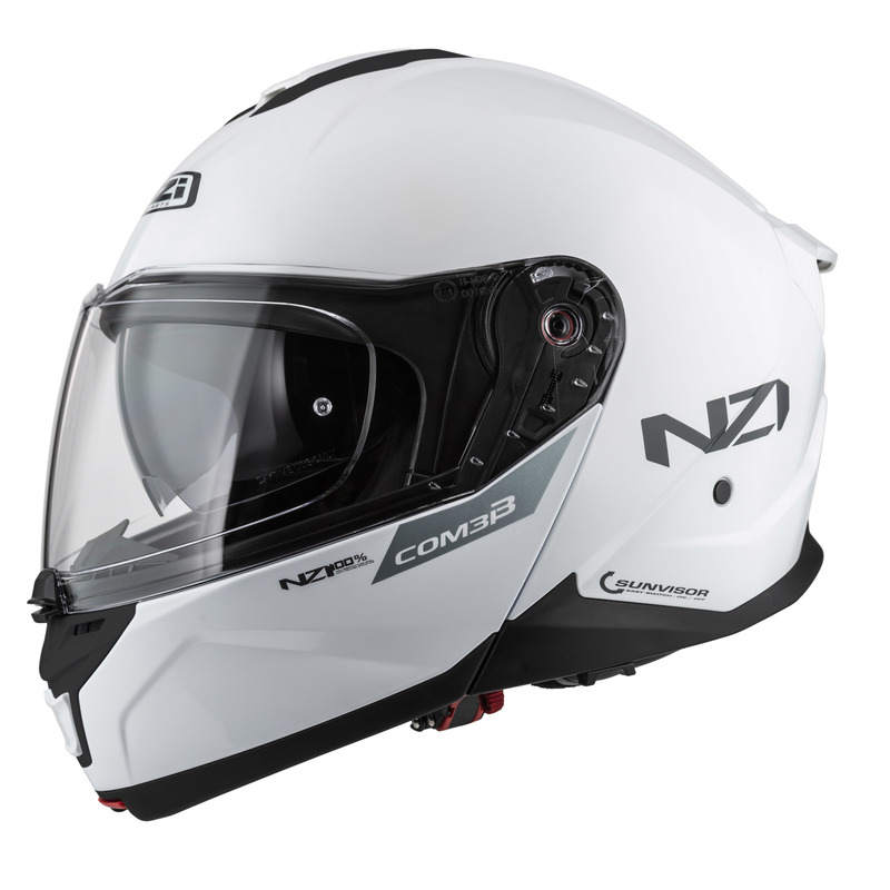 KASK MOTOCYKLOWY NZI COMBI 3 DUO WHITE