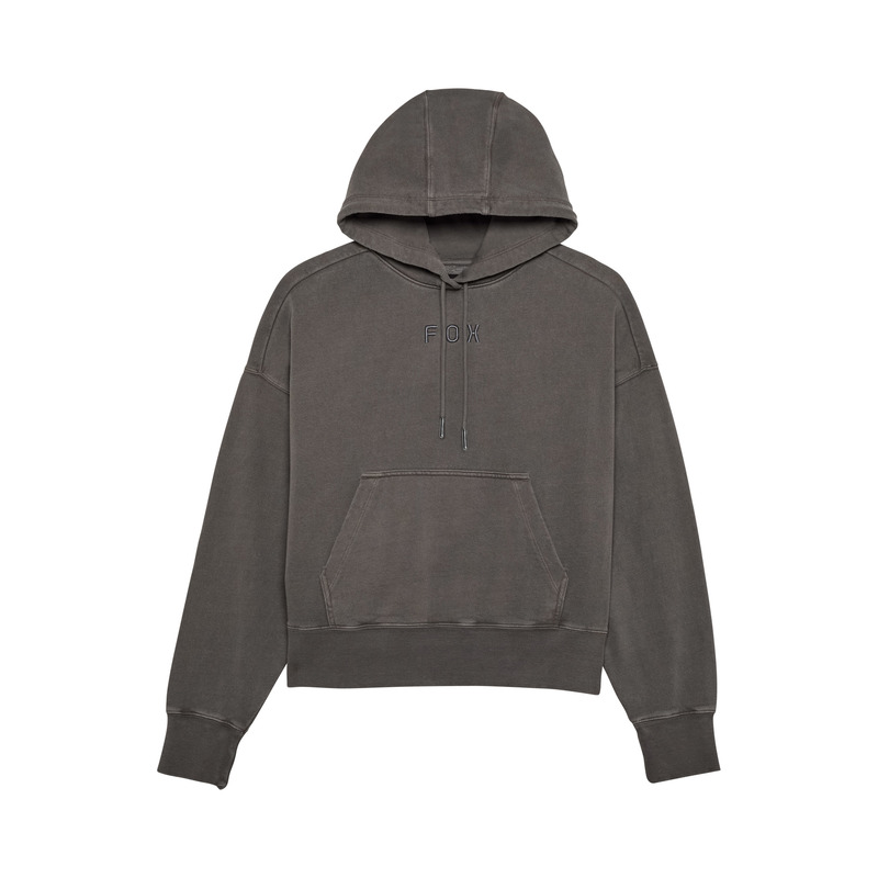 BLUZA Z KAPTUREM DAMSKA FOX WORDMARK OVERSIZED PEWTER