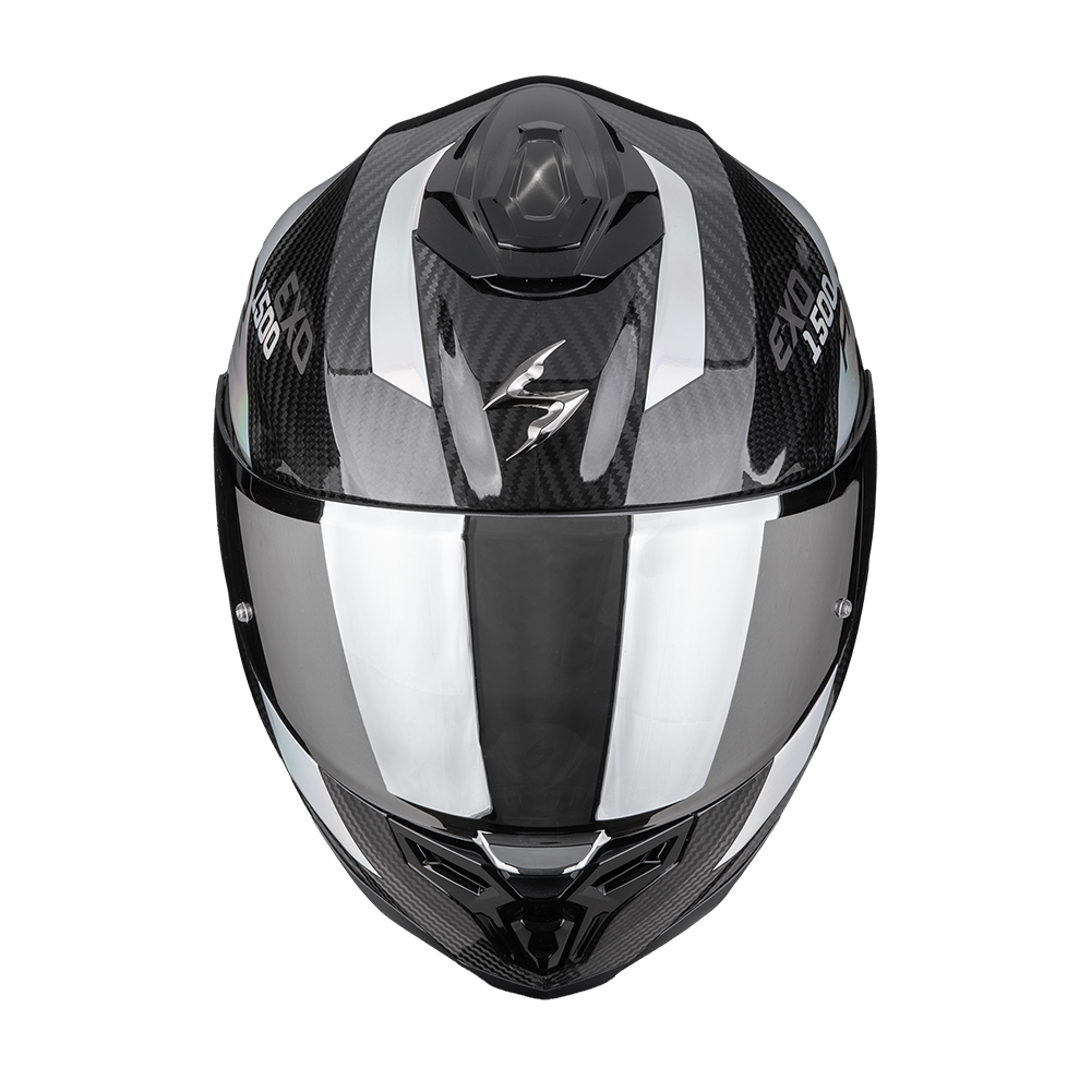 SCORPION KASK EXO-1500 CARBON AIR PLATTED BK-BLU L